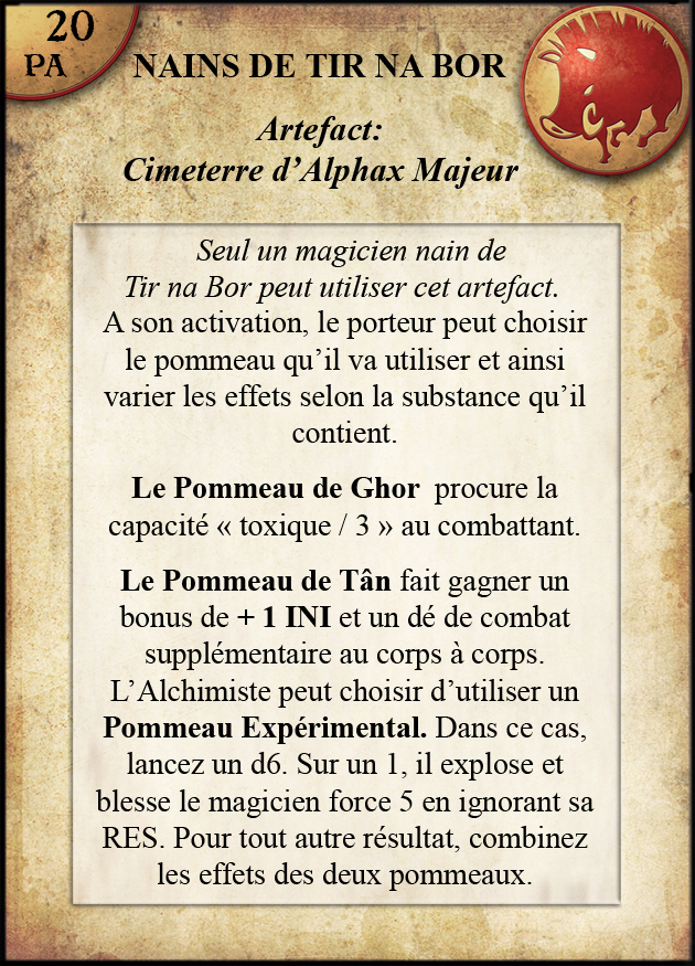 Cimeterre d'Alphax Majeur